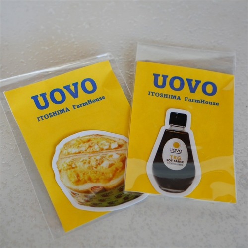 UOVOオリジナルステッカー