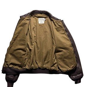 vintage 1980’s “A-2” leather flight jacket