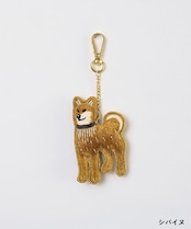幸せをよぶ ザリ刺繡チャーム 犬5種 シバ/ビションフリーゼ/ダルメシアン/チワワ/トイプードル