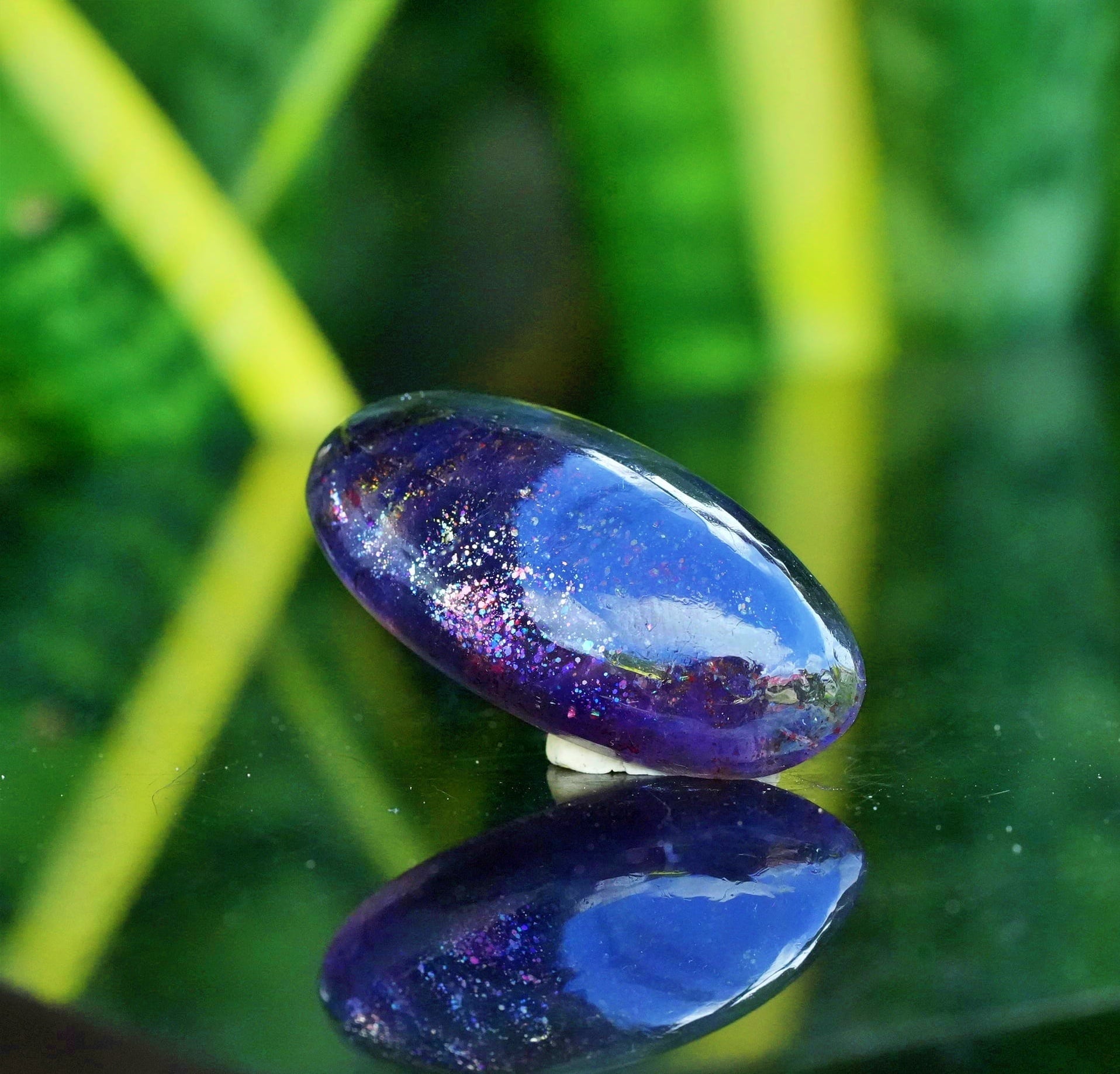 銀河の夜☆高品質 アイオライトサンストーン s1571 | Funky garuda