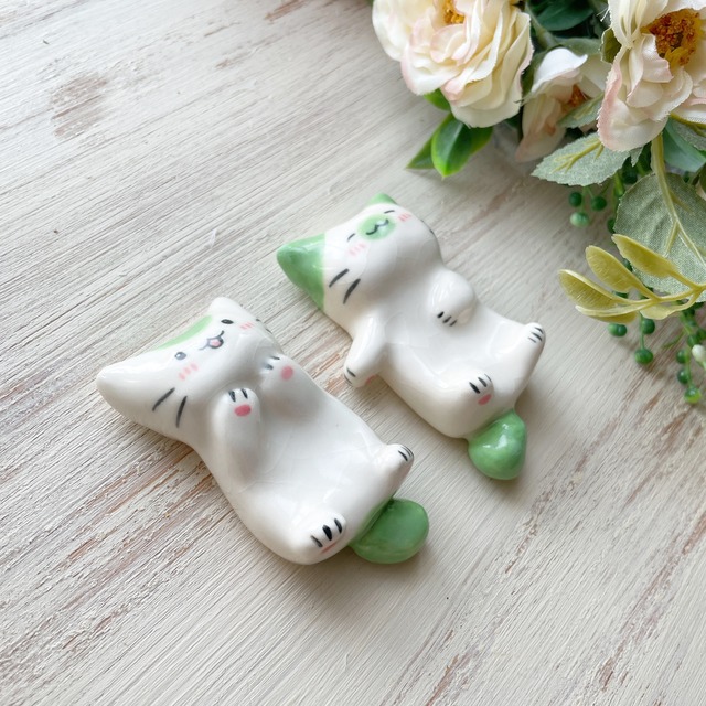 ちにゅり様専用ページ】まっちゃねことせんぱいねこ | waco ＊ neco  