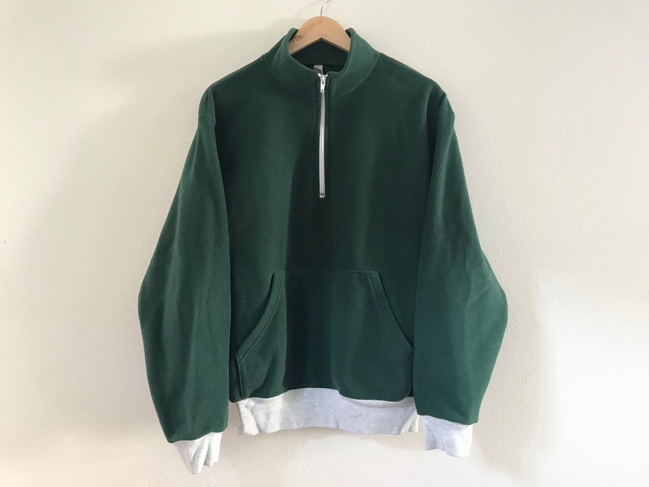 LOS ANGELES APPAREL Polar Fleece Half-zip Pullover MADE IN USA