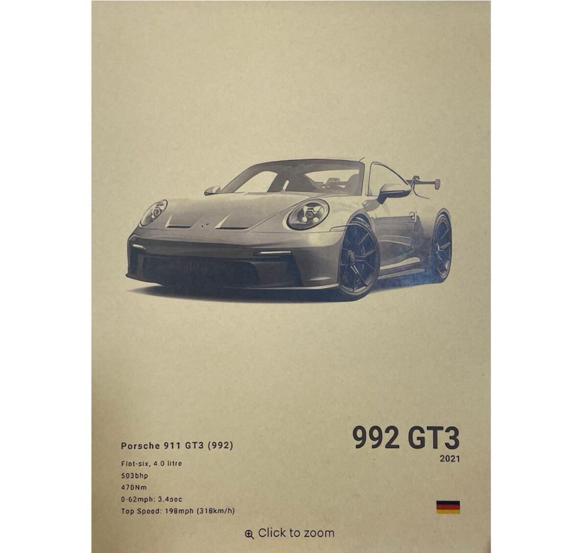 KAZU　ポルシェ ポスター　キャンペーンA3三枚セット K389A3 カサブランカ 映画 ポスター レトロ ハンフリーボガート