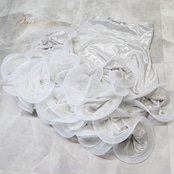 社交ダンス 衣装 ラテン スタンダード ドレス ラテンドレス ワンピース フリル デモ 競技 パーティ 発表会 シルバー系 おしゃれ フリルドレス キラキラ ダンスウェア ステージ衣装 2Way イベント用 競技用 ダンスパフォーマンス