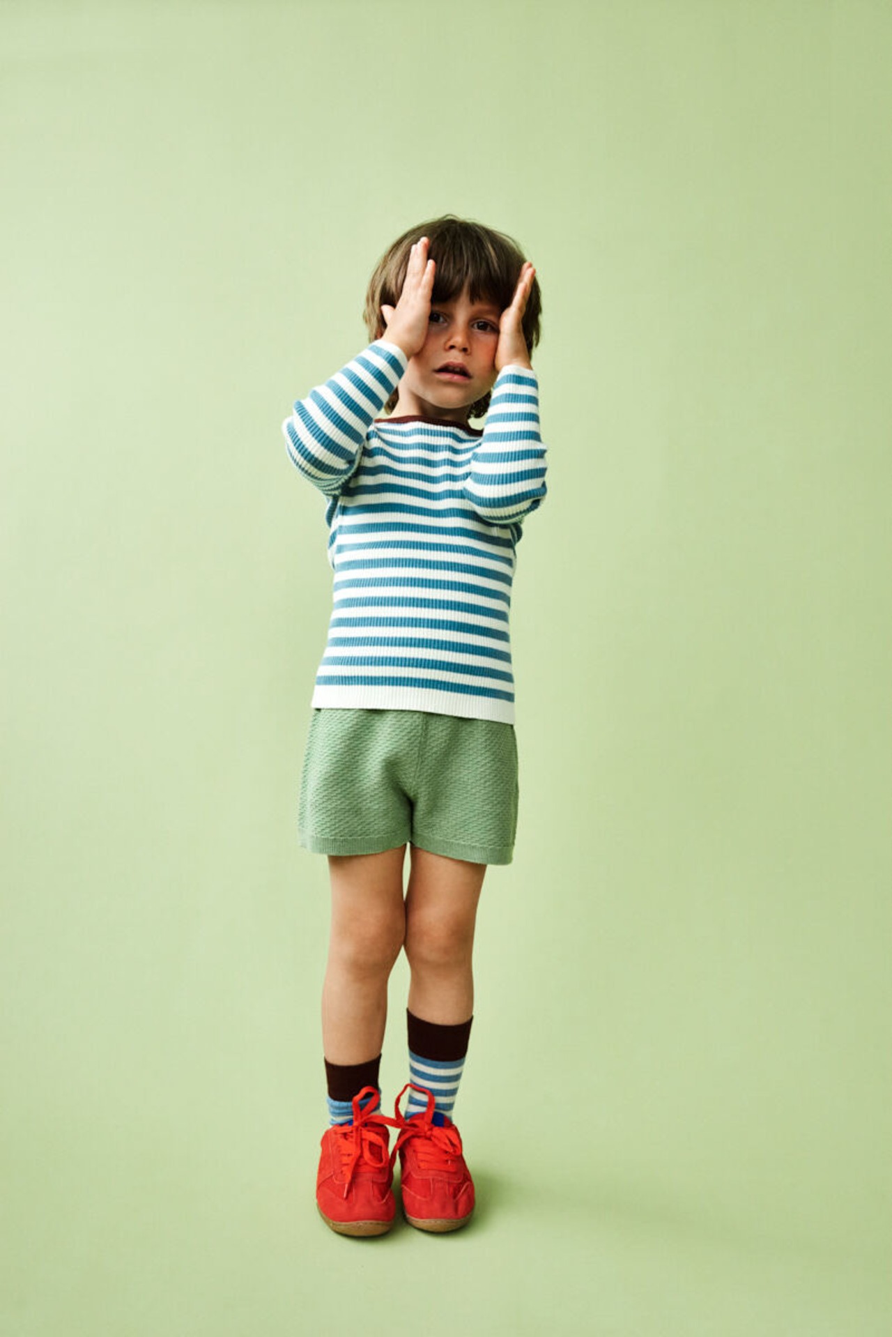 ＜FUB＞クラシック ストライプ ソックス Classic Stripe Socks(dark navy/red) - 4