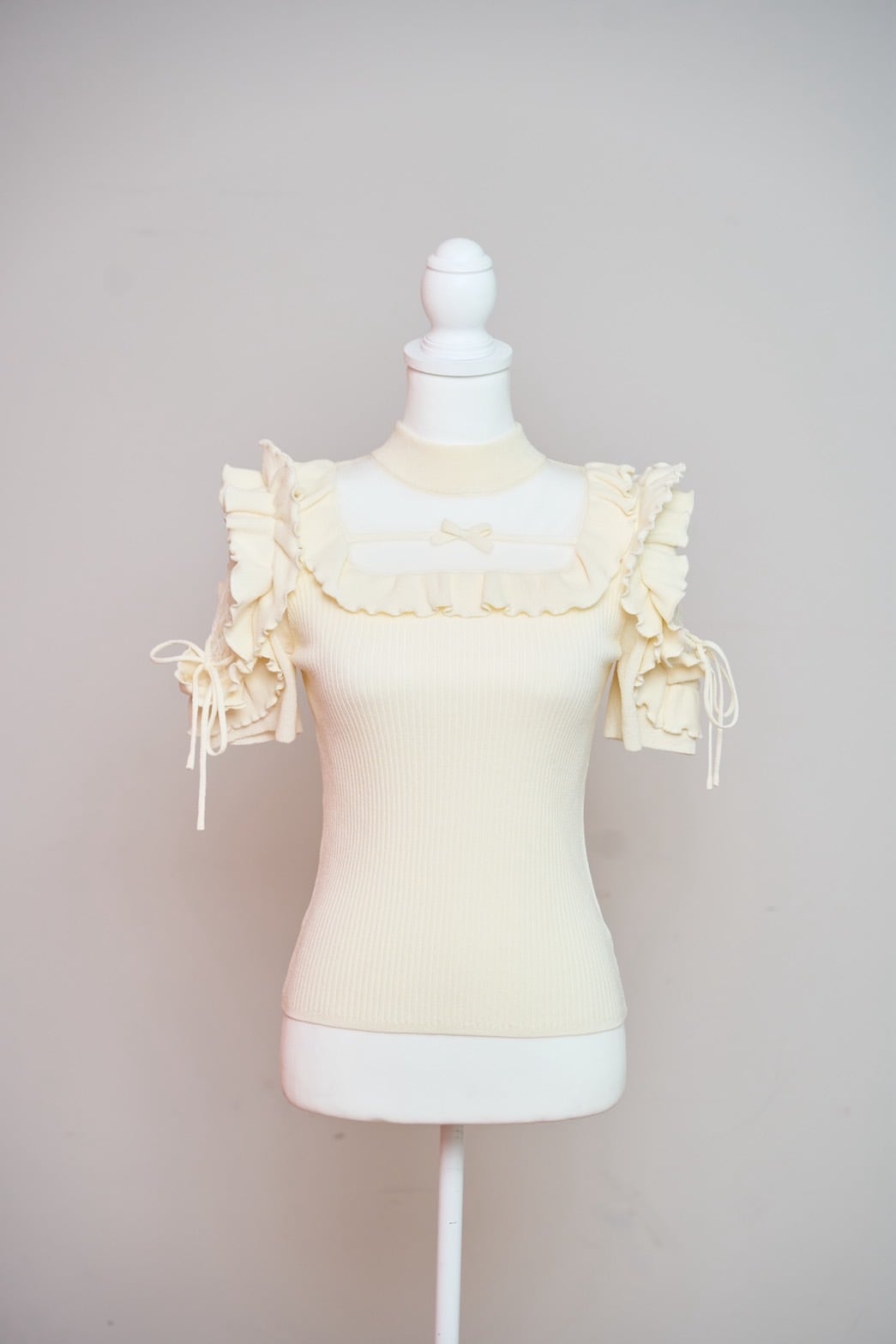 きらきらフリルサマーニット