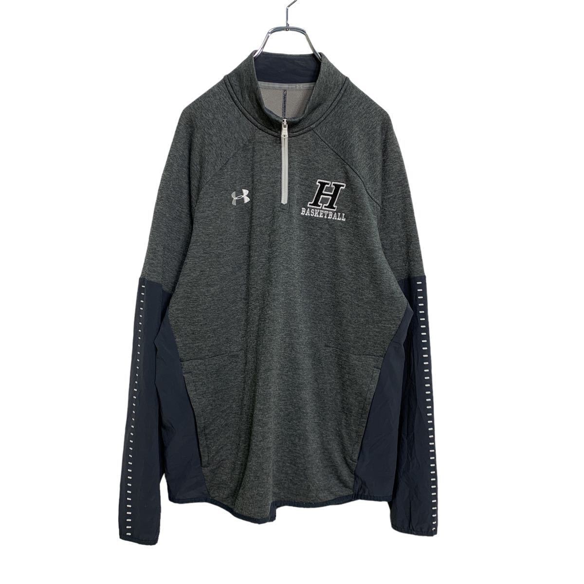 UNDER ARMOUR ハーフジップ プルオーバー L グレー アンダーアーマー