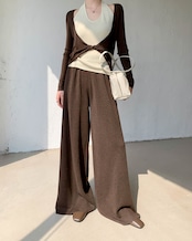 Loose high waist leg Pants T20120