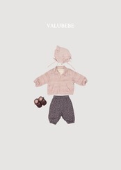 韓国子供服 / 26Autumn / 〖取寄〗valubebe / ベベ フリル ボネットハット / ベビー服  *ベビーFREE *
