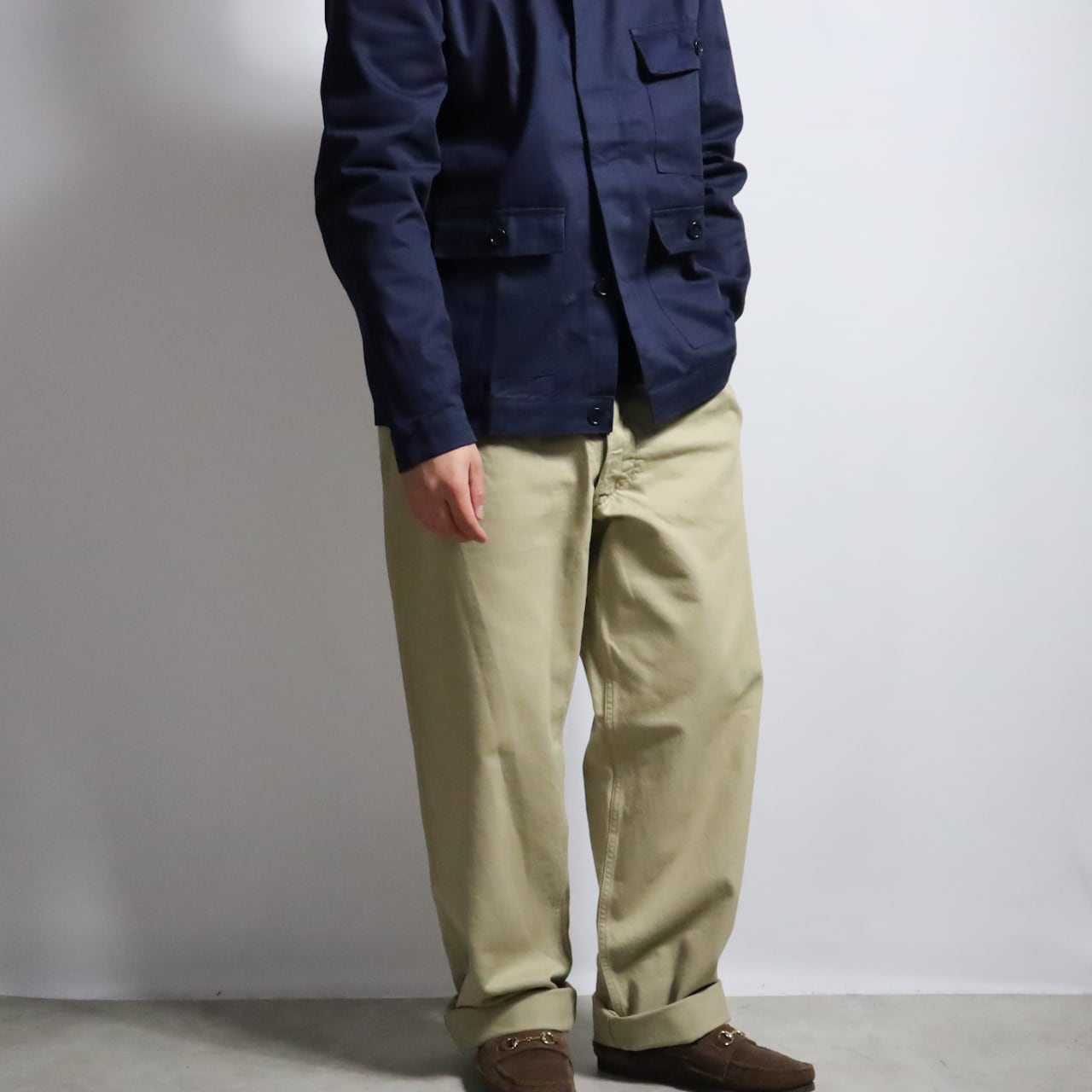 FRENCH ARMY M-52 CHINO TROUSERS LATE MODEL フランス軍 M52 チノ