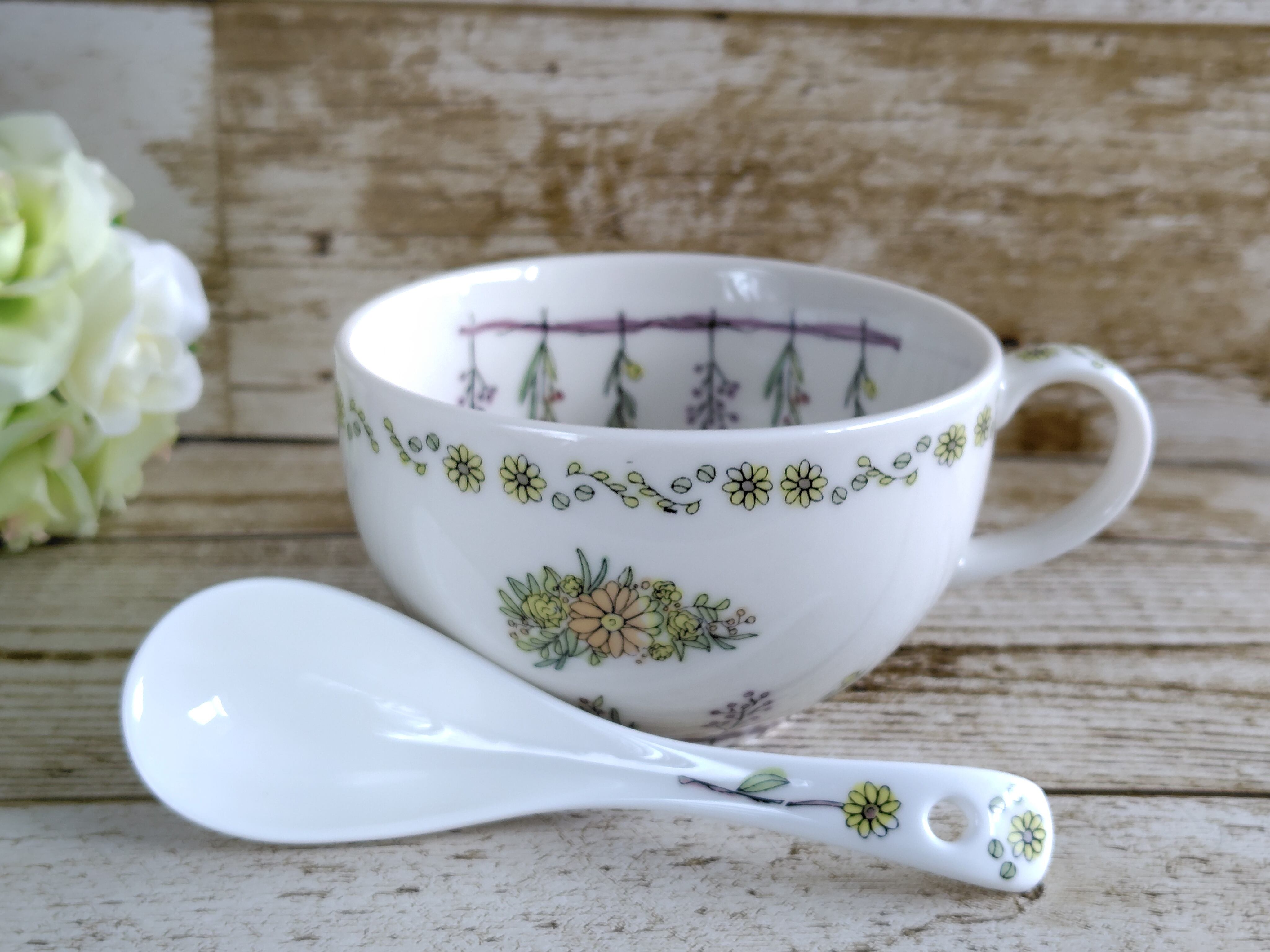 ポーセラーツ転写紙 Freehand flowers A5タイプ