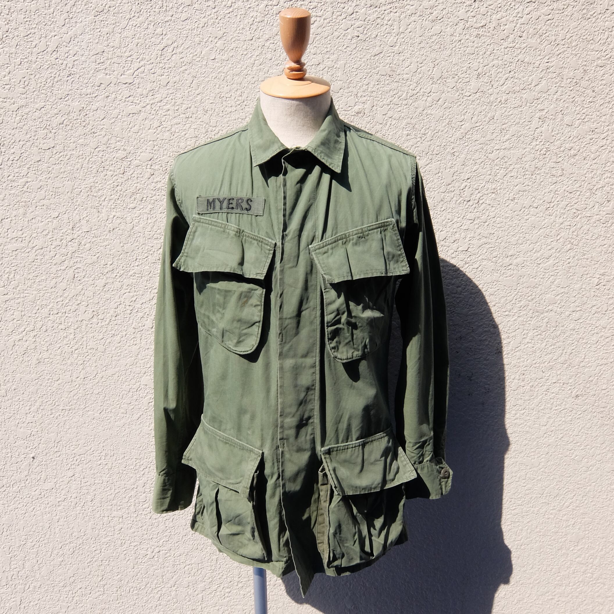 60's Jungle Fatigue Jacket Nonlip 3rd Type／60年代 ジャングル ファティーグ ジャケット ノンリップ  サード タイプ | BIG TIME ｜ヴィンテージ 古着 BIGTIME（ビッグタイム） powered by BASE