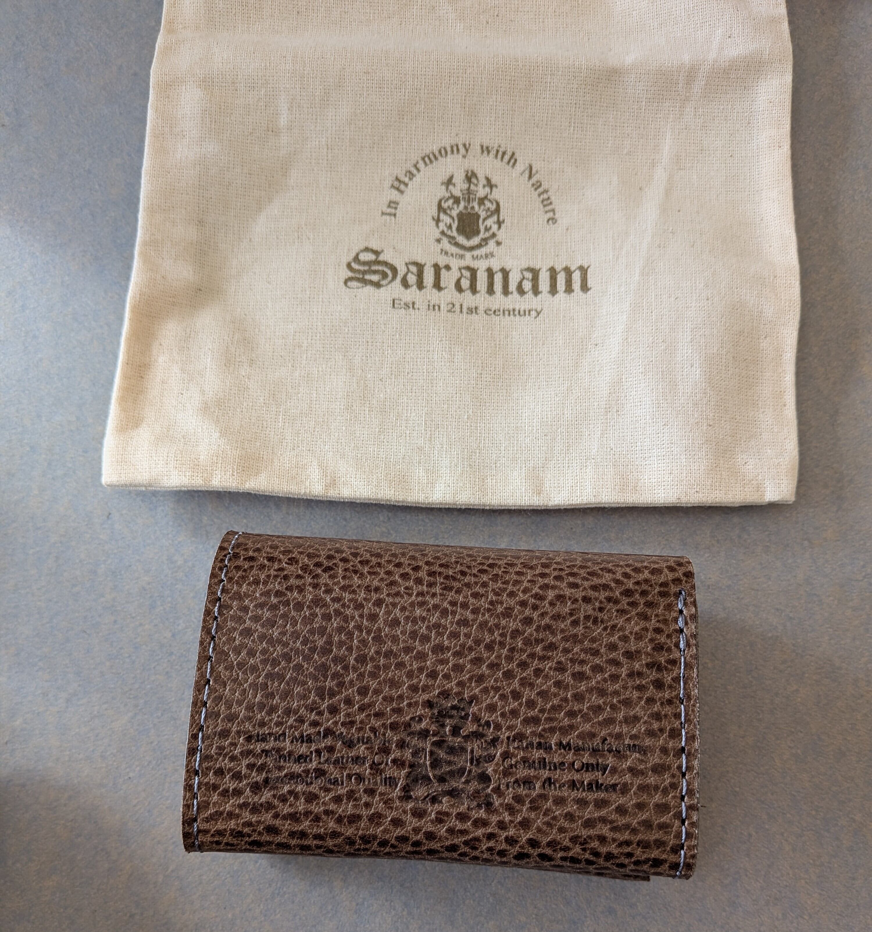 saranam ］サラナン / トリニティーミニ財布 / Dollaro Leather
