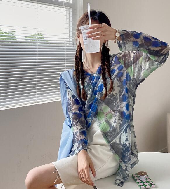 新作 レディース トップス Tシャツ ブラウス シースルー 日焼け止め メッシュ