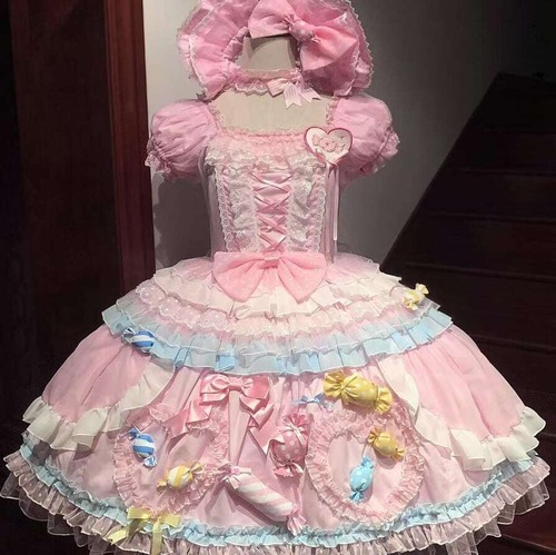 甘ロリ♡キャンディピンクワンピース　wanpi32★