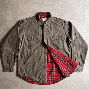 1980s  L.L.Bean  L/S  Work Shirts  L  Made in USA　H790