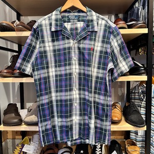 ⓃRALPH LAUREN S/S CHECK SHIRT