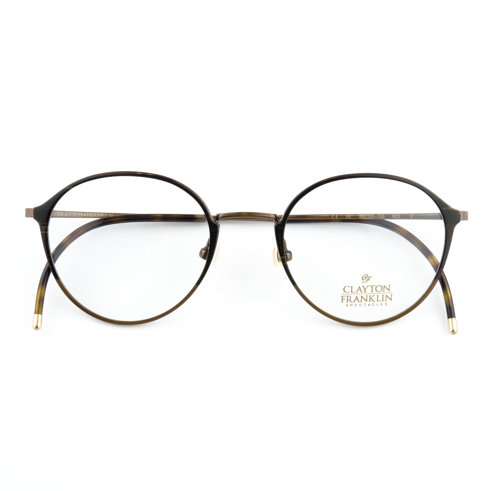 CLAYTON FRANKLIN クレイトンフランクリン ボストン メガネ CF- 603 / BR | livra eyewear powered  by BASE