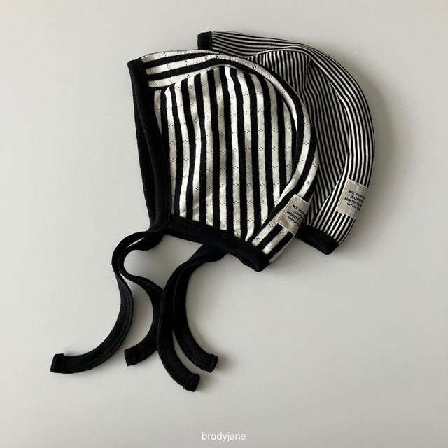 【取寄】brodyjane｜stripe bonnet｜ストライプボネット｜FREE｜baby｜26 autumn