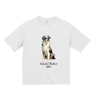 オーストラリアン・シェパード　ビックシルエットTシャツ