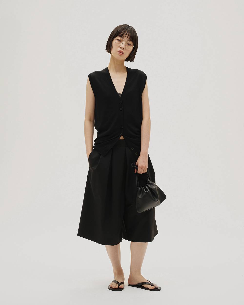 TODAYFUL】Tencelsilk Knit Vest | GooROUGH