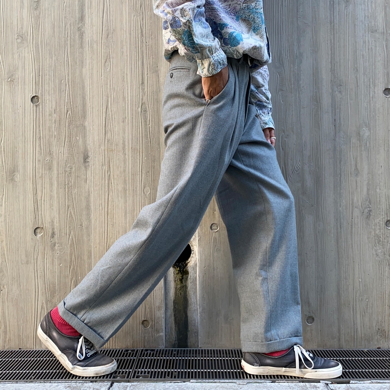Euro Vintage Made in Italy 2tuck Wool Slacks | 放課後の思い出
