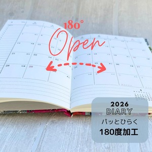 【2026ダイアリー】Diary LIBERTY（ダイアリー リバティ）Petit Berry navy（プチベリー ネイビー）