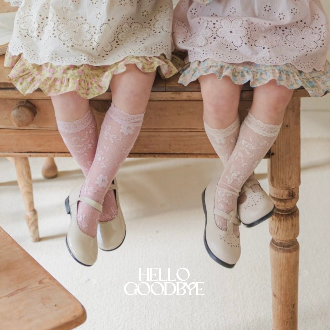 即納) 100-140 | knee socks | puella FLO - 1