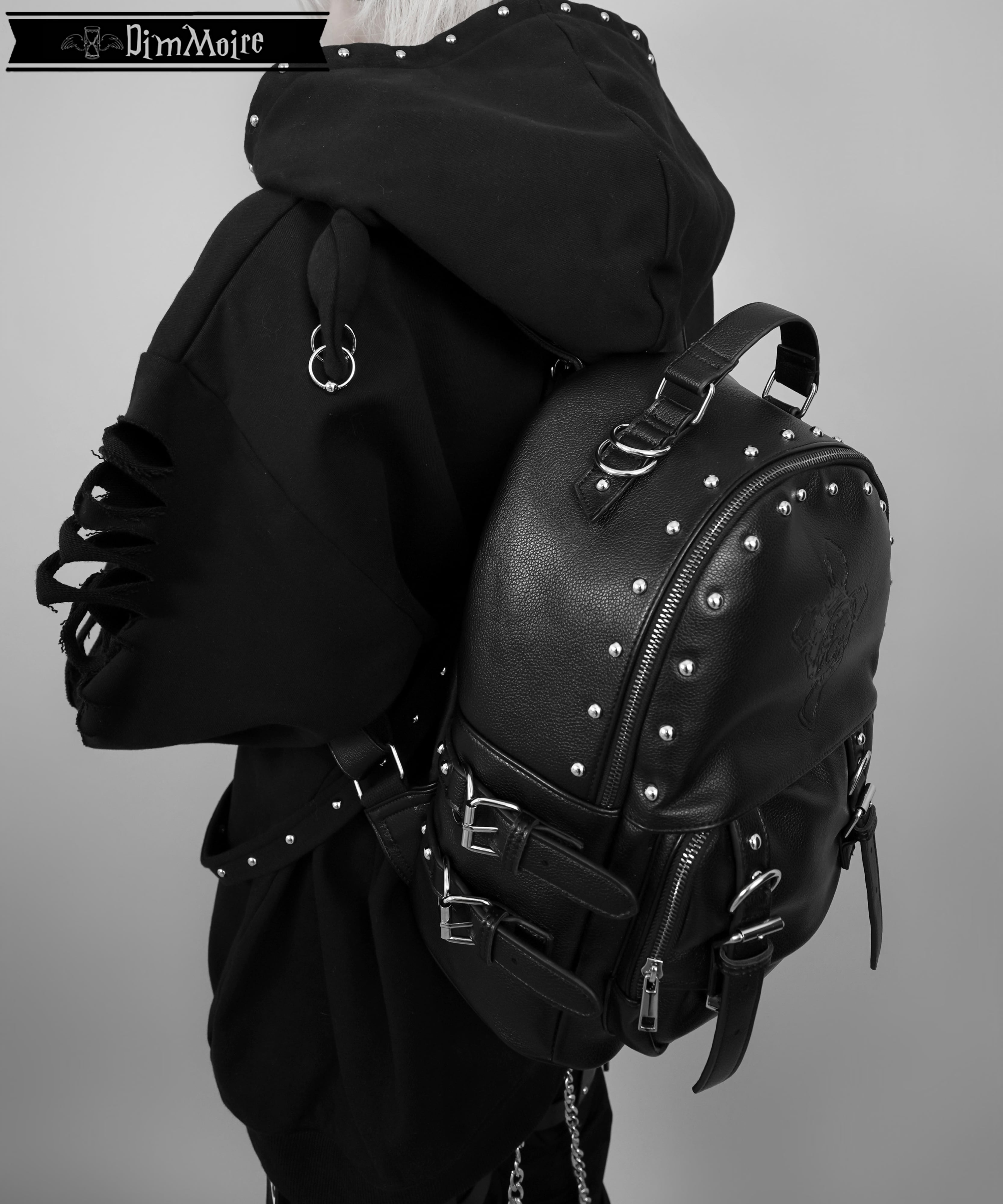 ディムモアール Skull刻印スタッズリュック DimMoire ディムモアール