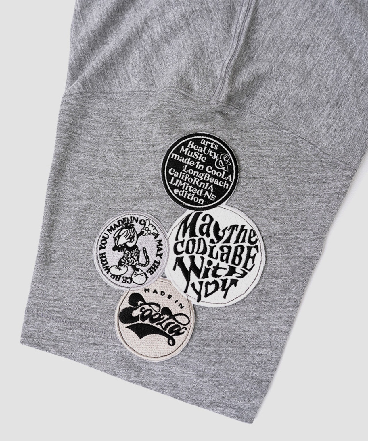 パッチ&ペイントルーズTシャツ (GRAY)　CQ-46032