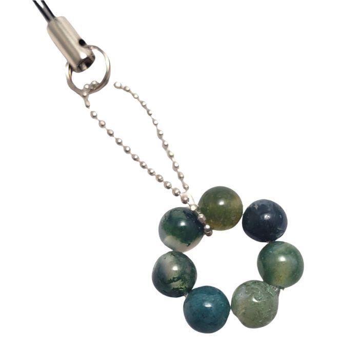 パワーストーン 緑めのう モスアゲート 置物