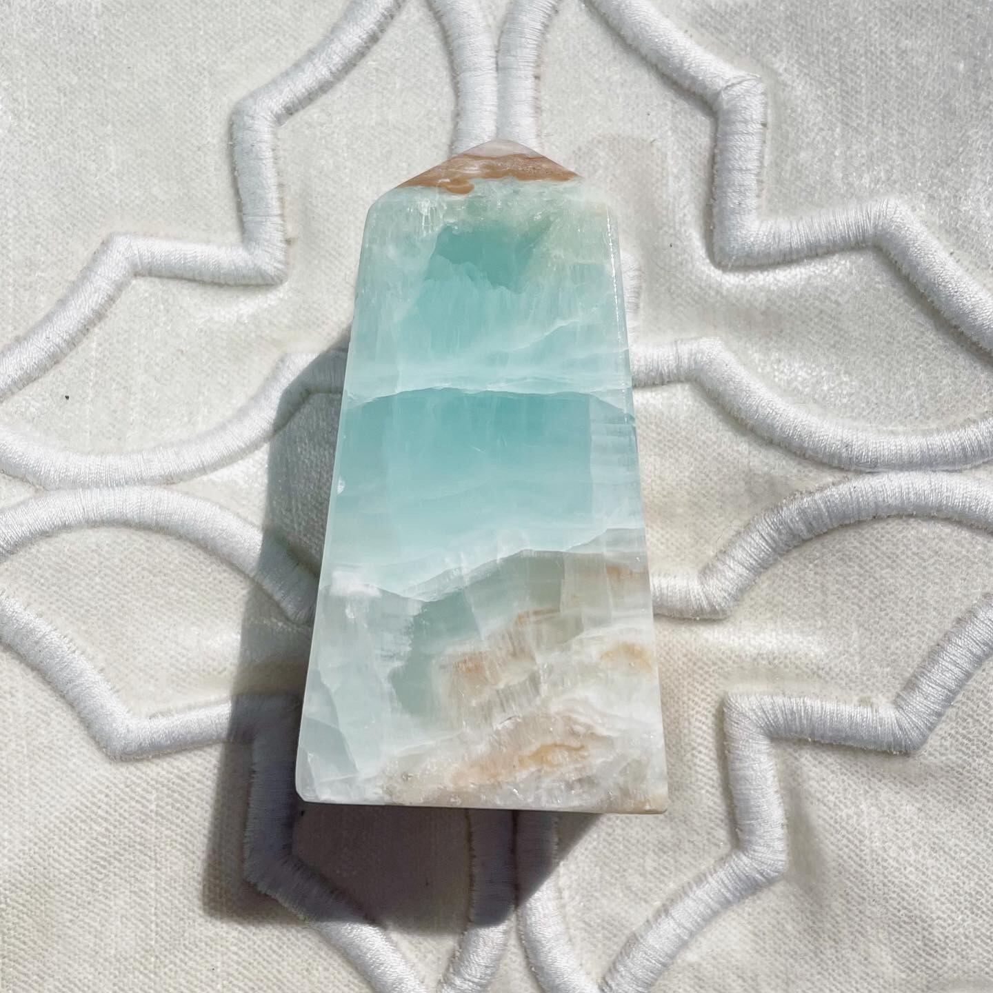 Caribbean Blue Calcite Point 6