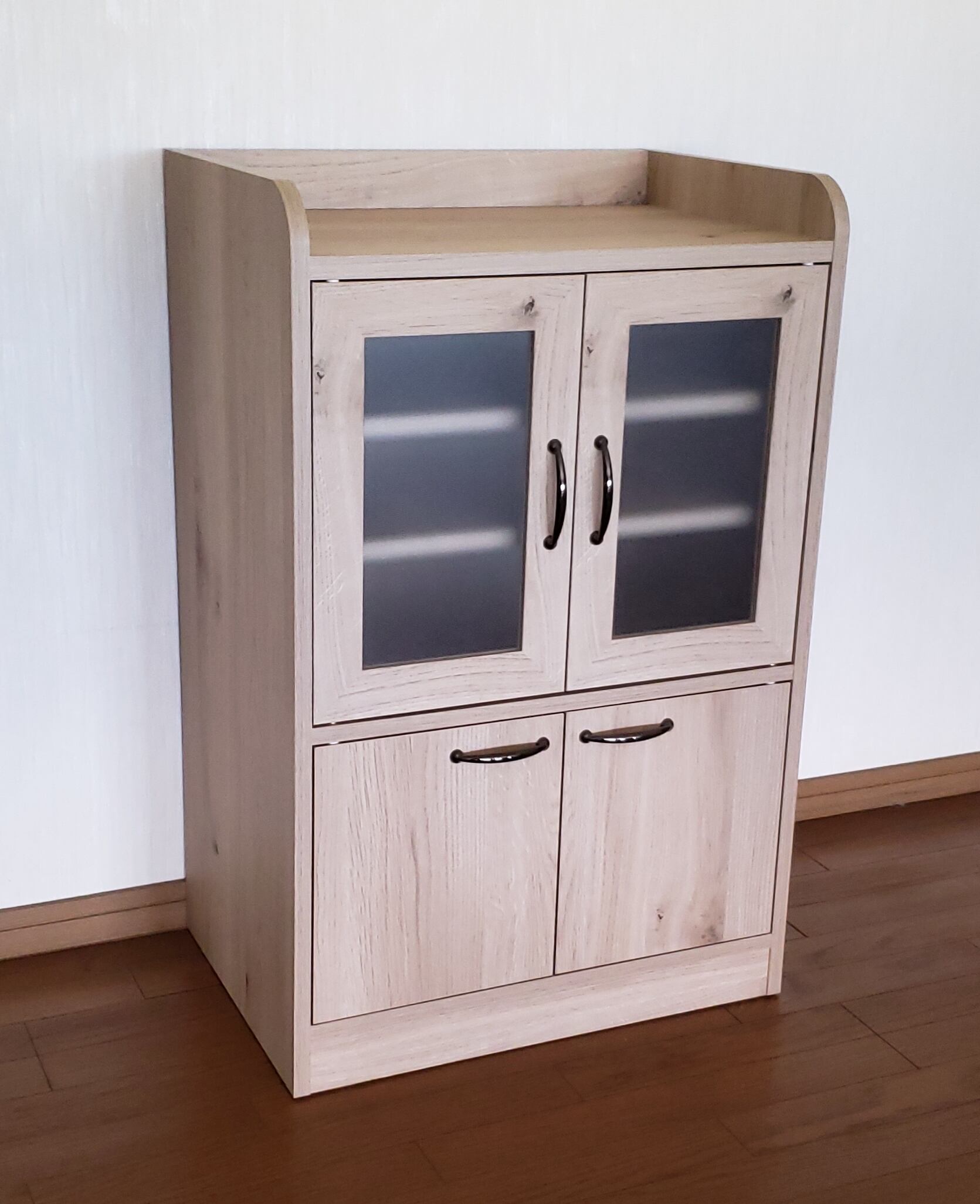 3色から選べる】【完成品】 キッチン収納 ミニ食器棚YB-B 高さ90cm