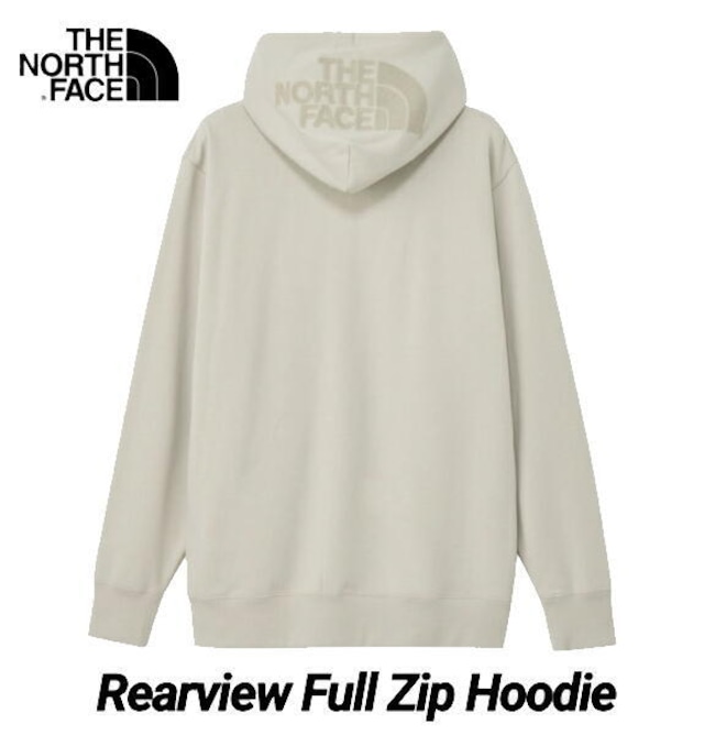 ザ・ノース・フェイス ノースフェイス パーカー スウェット ジップアップ THE NORTH FACE リアビューフルジップフーディ NT12442 フォッシルアイボリー×フォッシルアイボリー
