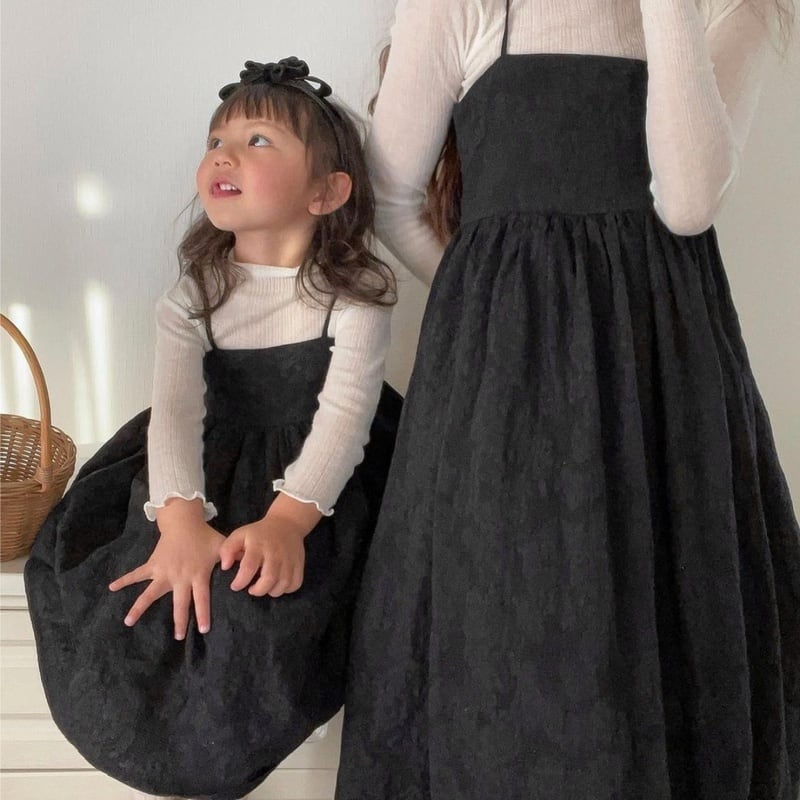 【BABY&KID】無地ノースリーブワンピース