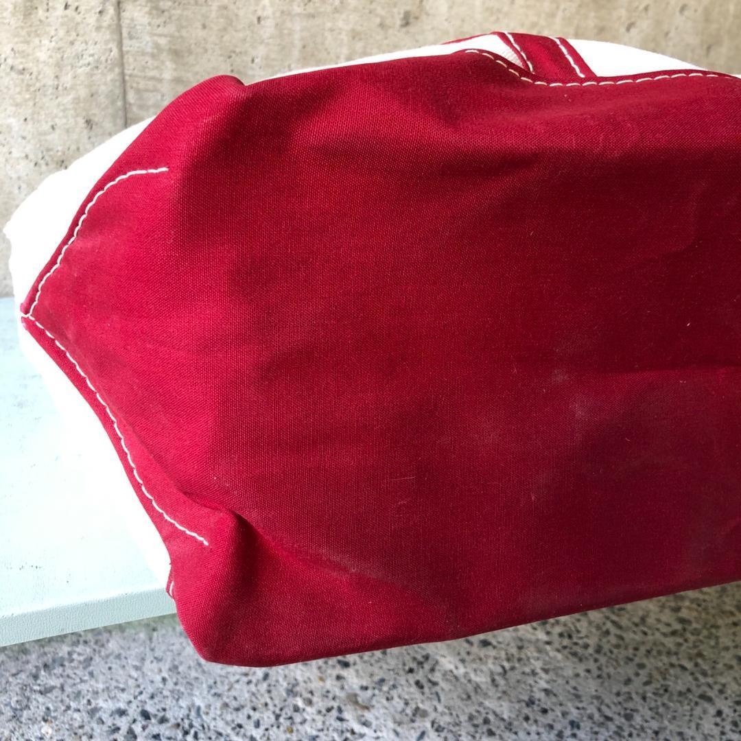 70s エルエルビーン トートバッグ USA製 レッド L 筆記体タグ KU657 エルエルビーン トートバッグ 70s レッド 筆記体タグ Lサイズ