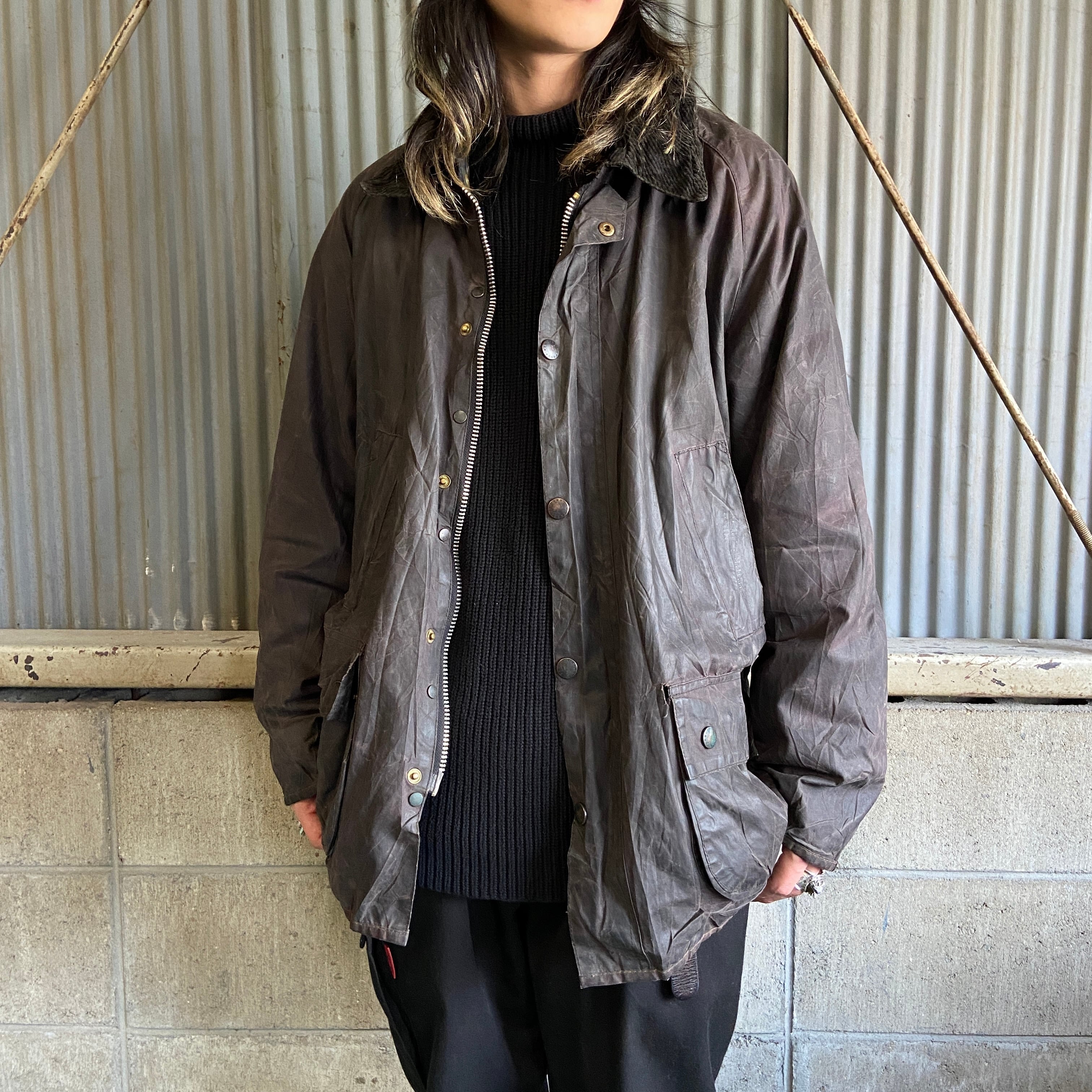 国産即納 1990s vintage Barbour フード セージ qjXRh-m25516003670