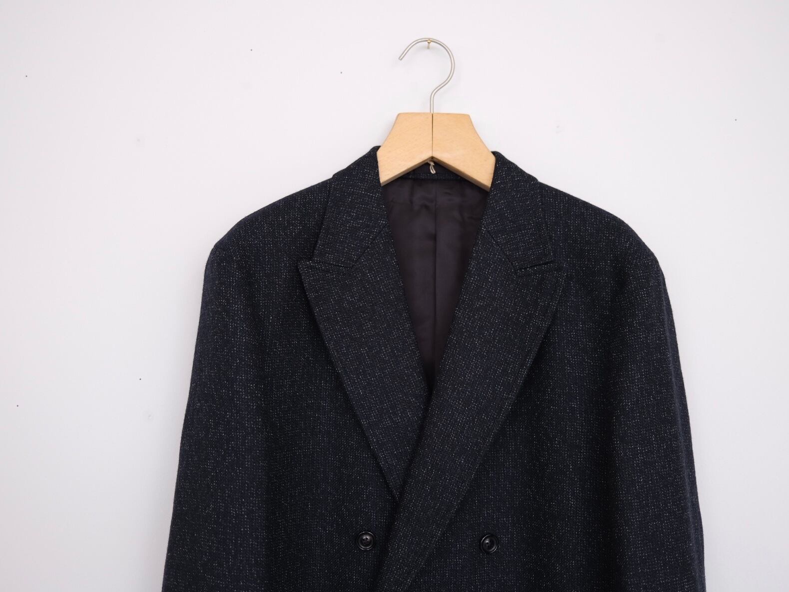 ULTERIOR” MELANGE CHAIN TWILL DB JKT NAVY” | Lapel online store