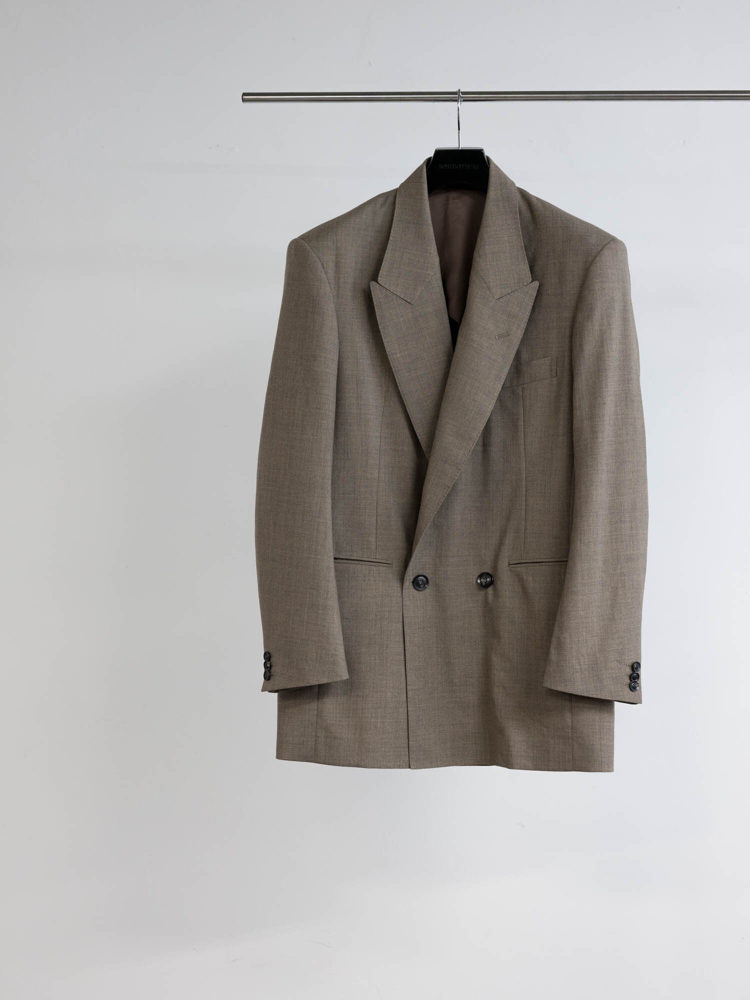 25SS】SOSHIOTSUKI INTERLINING POCKET 2B DOUBLE BREASTED JACKET