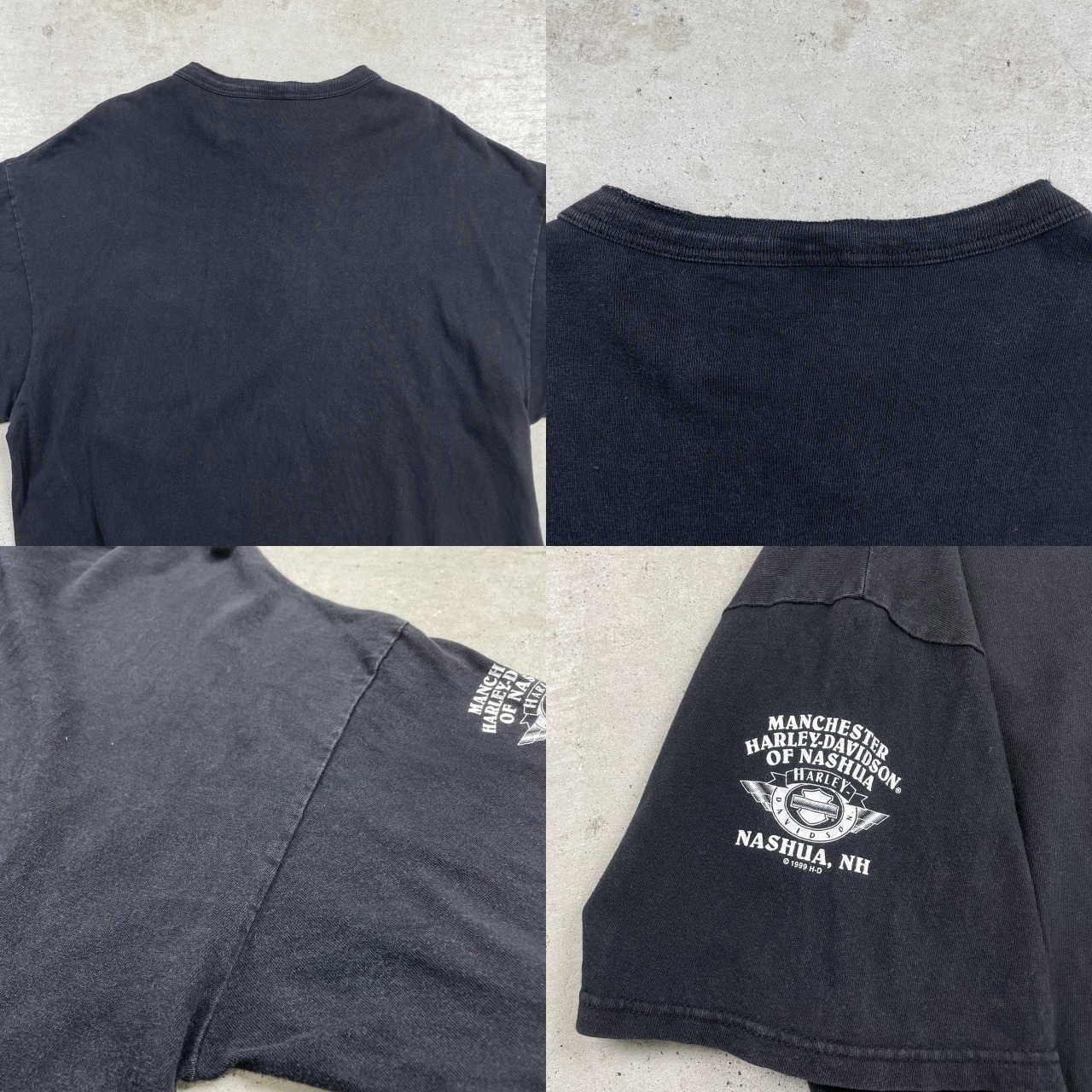 90年代 USA製 Harley-Davidson ハーレーダビッドソン ヘンリーネックT 