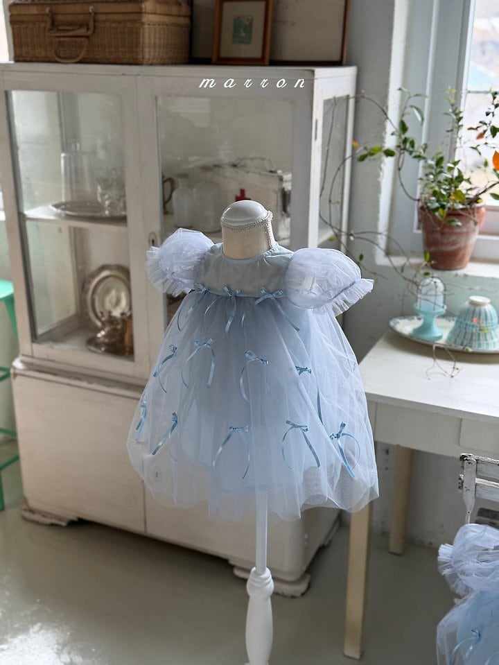 marron リボンドレス　Mサイズ リボンドレス XS,S,M,L / Marron 26summer | 韓国子供服 lilikids
