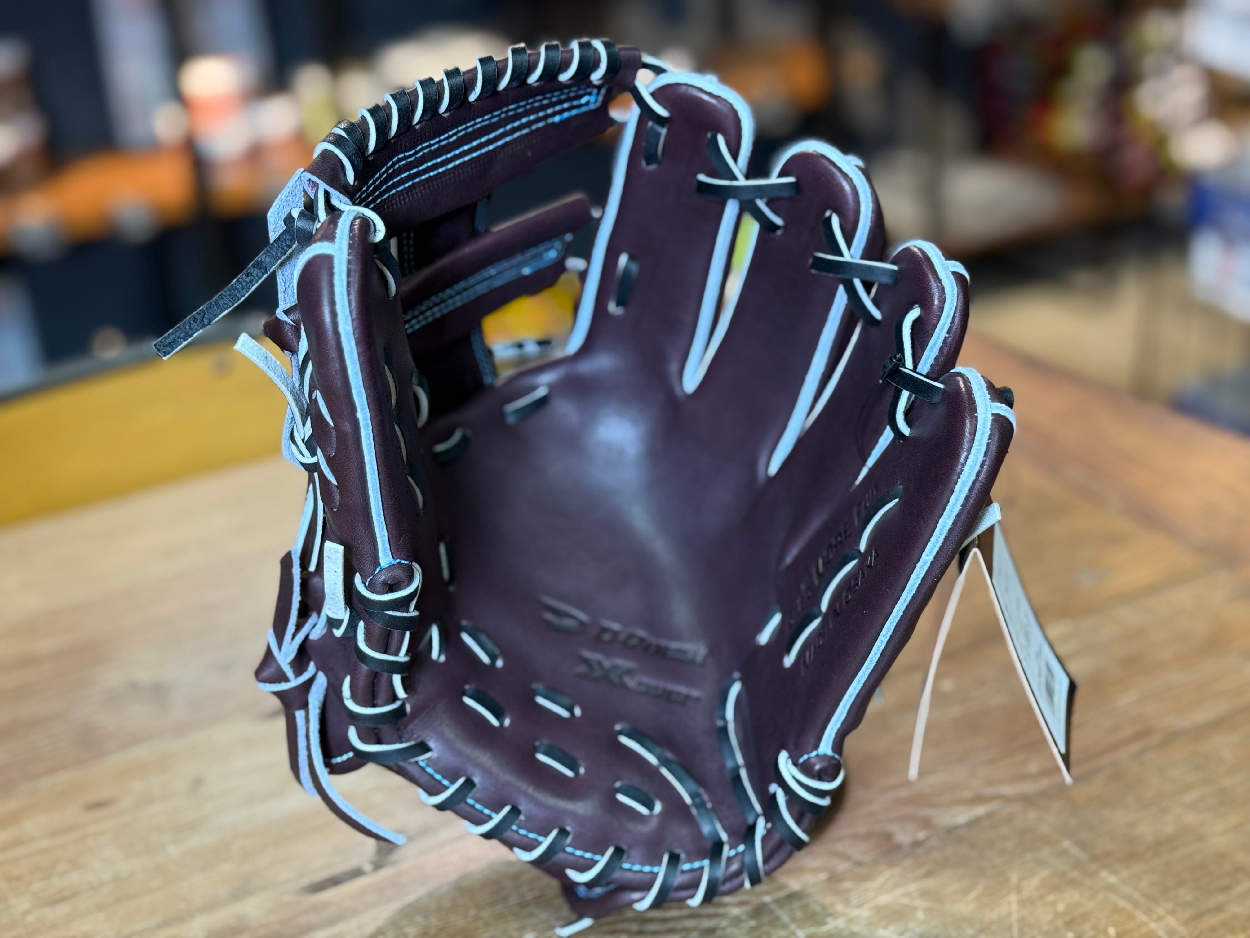 ディークエスト★D-Quset★硬式内野★黒 別注品】D-Quest 硬式内野用 161型 バーガンディ×ブラック