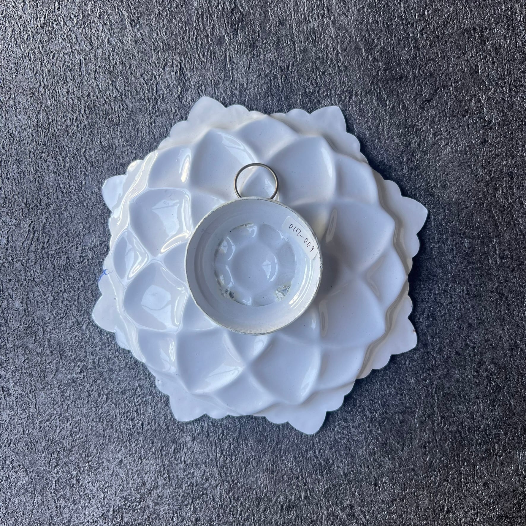 ペルシャの飾り皿（ミーナーカーリー）16cm 壁飾り【MINA KARI 017