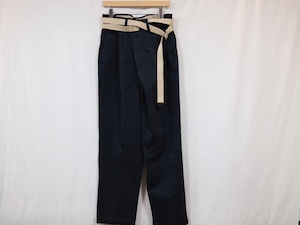 MAISON EUREKA " VINTAGE REWORK CHINOS " NAVY F