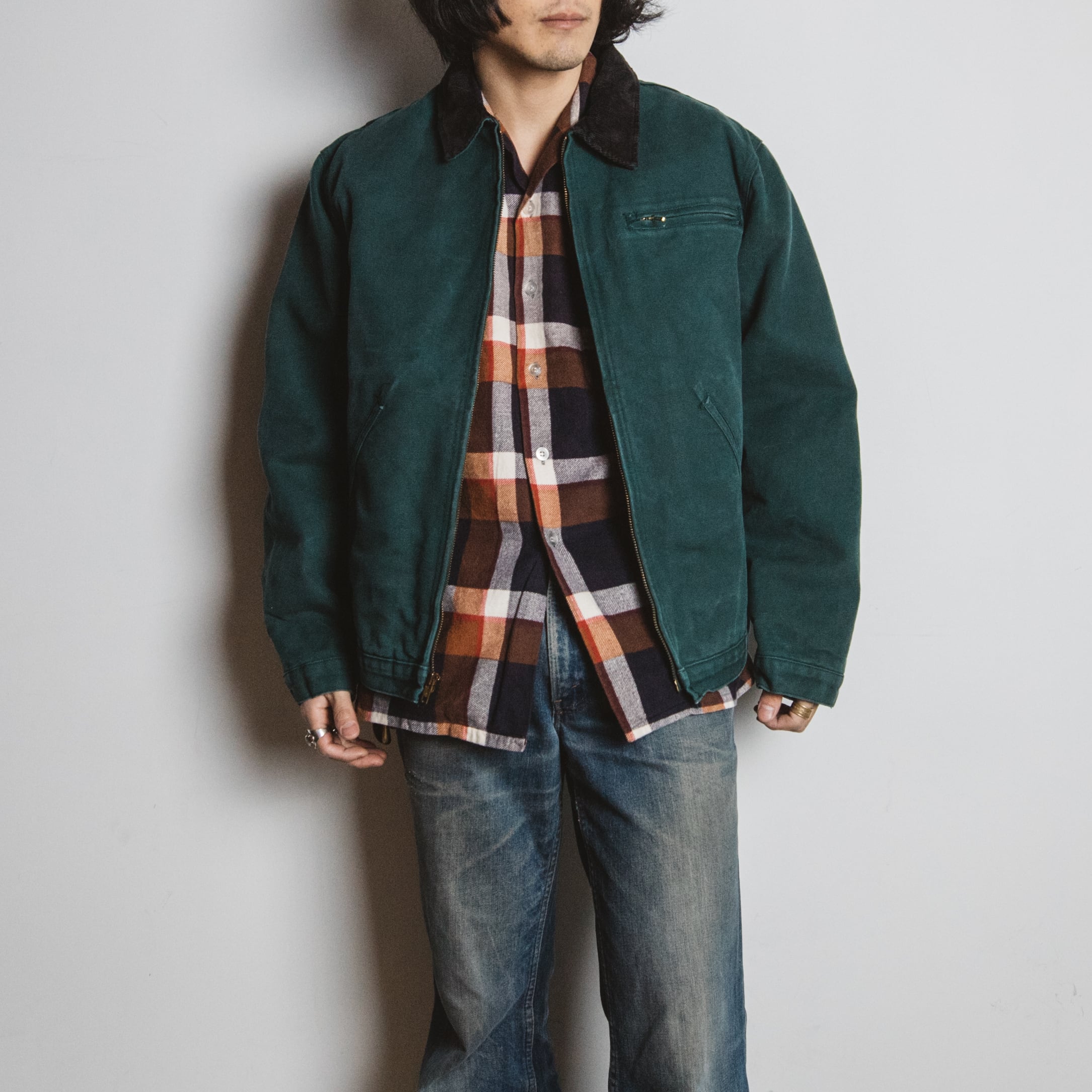 90's Dickies ダックデトロイトジャケット グリーン 【1218A46 ...