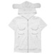 [Hashtag DDD] Silver Star White Angel Wings Hoodie