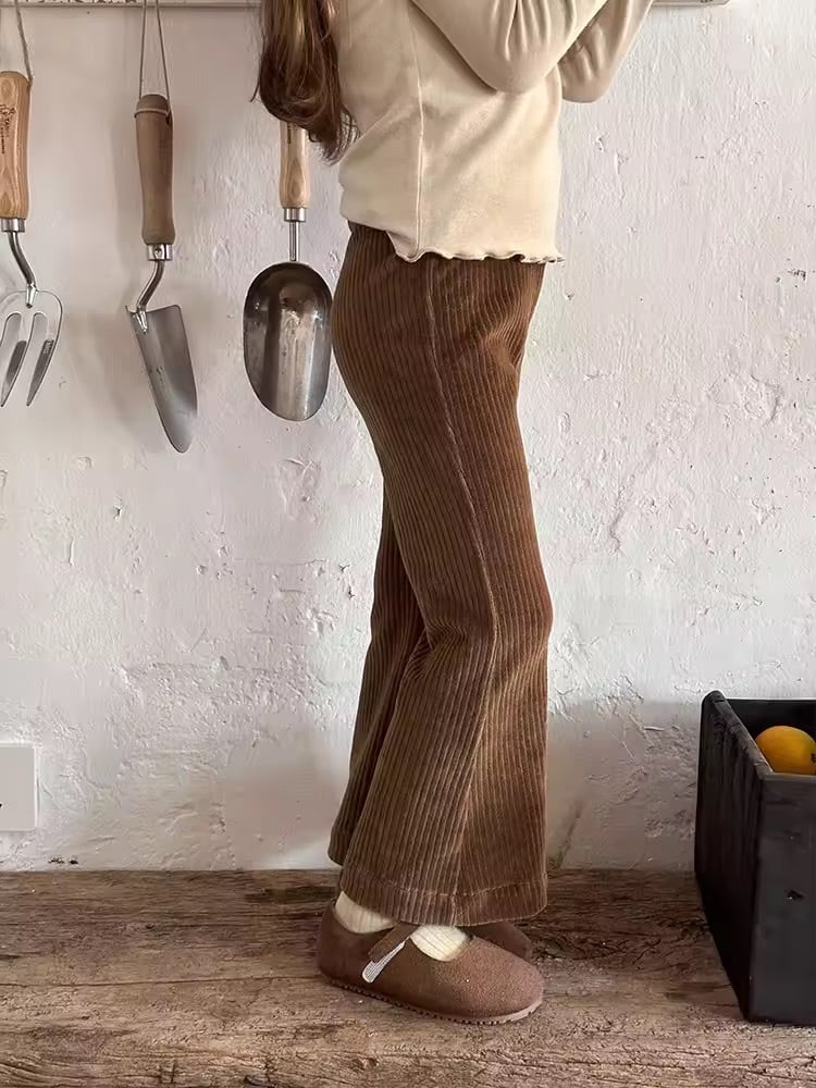 3color コーデュロイフレアパンツ