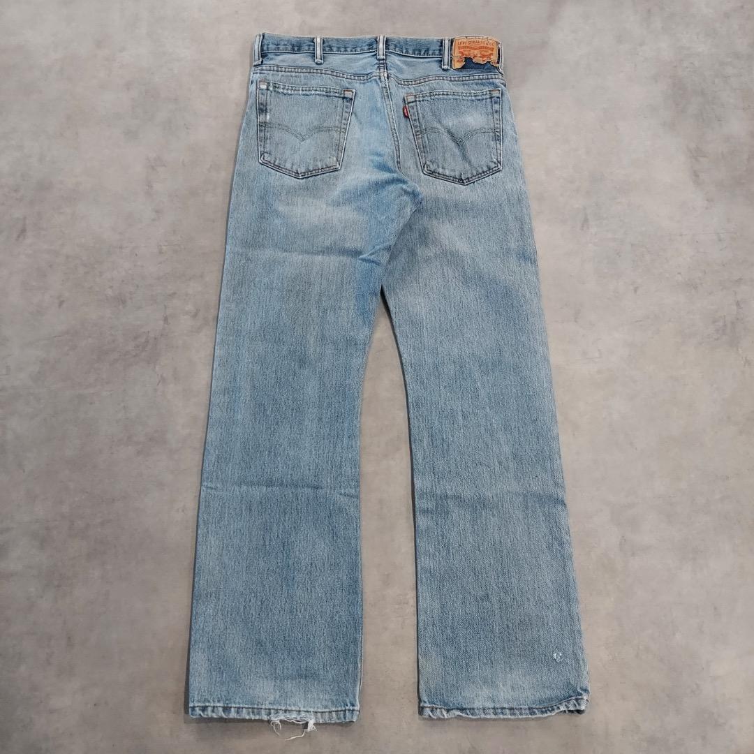 リーバイス517 Levis W34 フレアブーツ 青 古着 ボトム 22170 