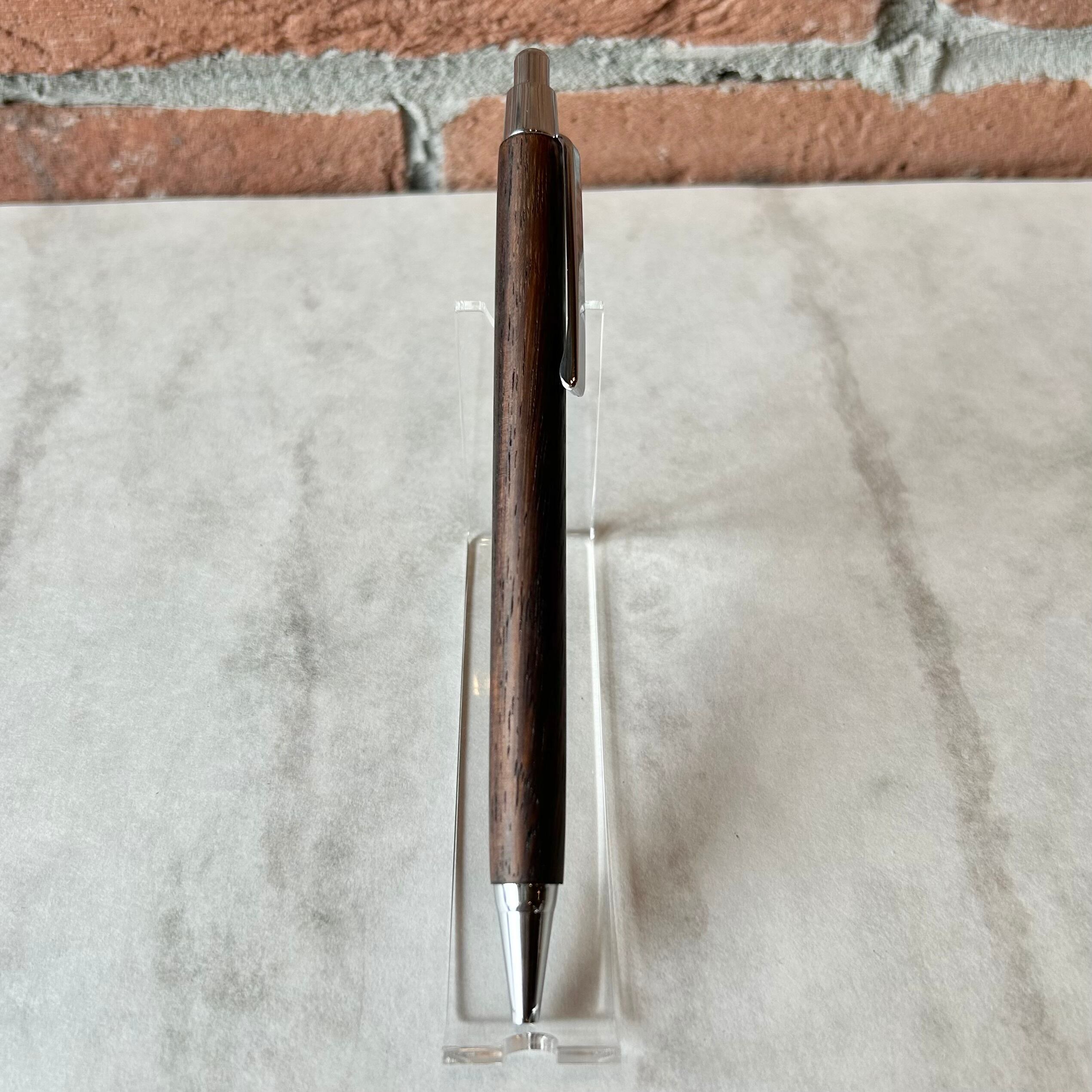 島田小割製材所 ボールペン【 ローズウッド（シルバー金具）】／細軸