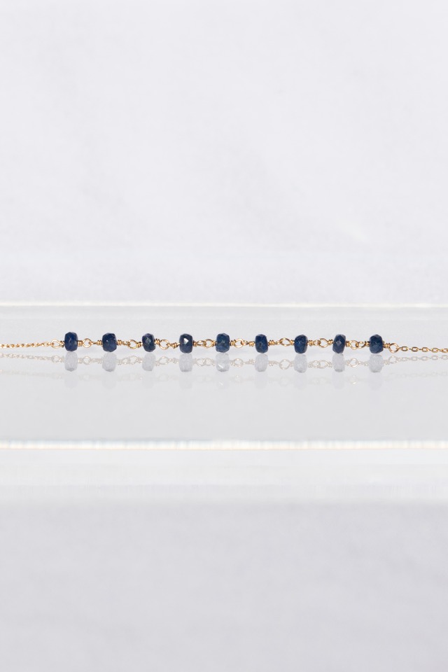 K18 Blue Sapphire Bracelet 18金ブルーサファイアブレスレット
